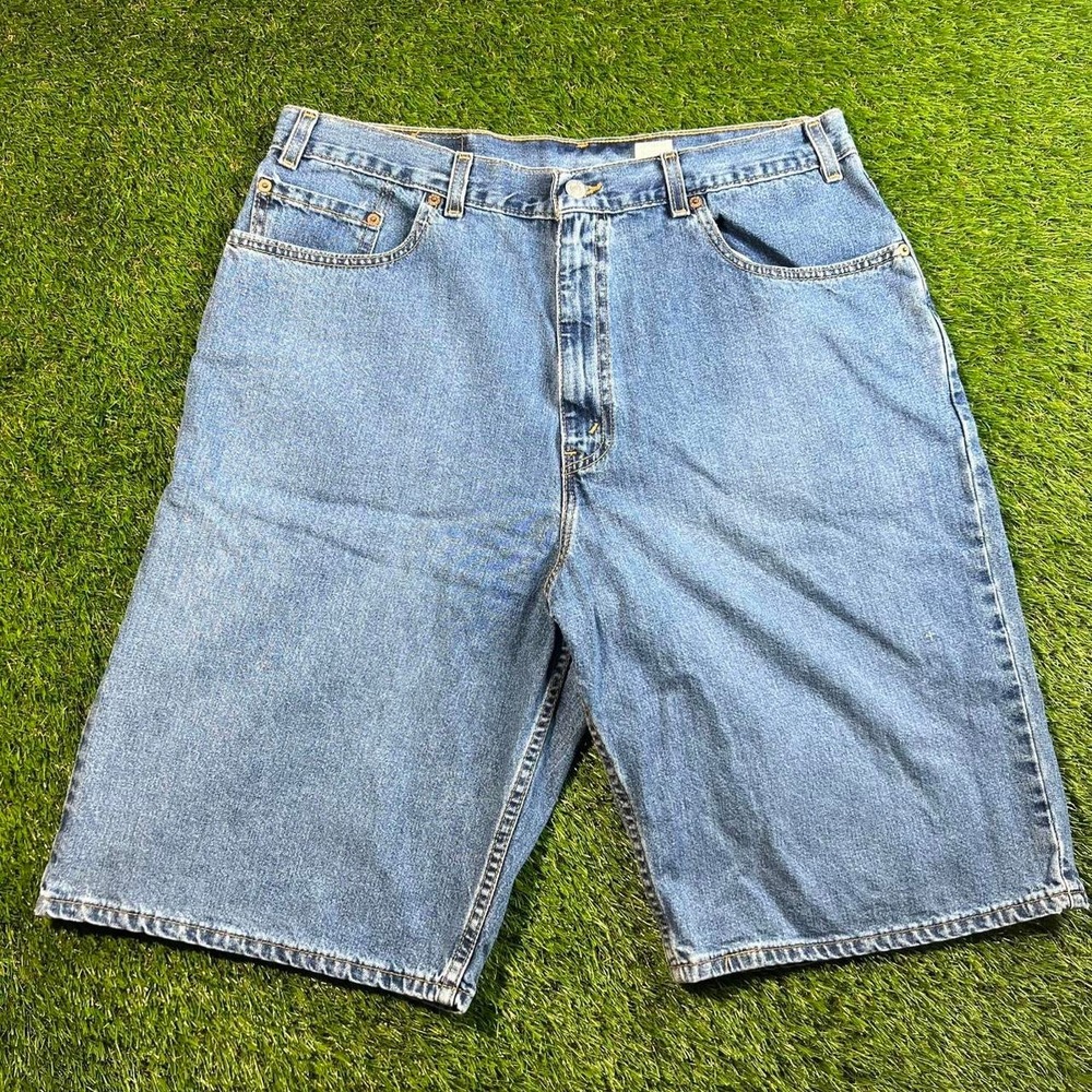Vintage Levi's 569 Loose Straight Denim Shorts USA Made Baggy Jorts 36